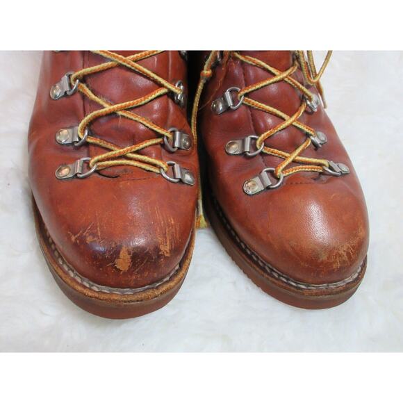 Vintage Men's DEXTER Vibram Leather Hiking Work Boots 722419 W742-2 Size 8.5 - Picture 11 of 16